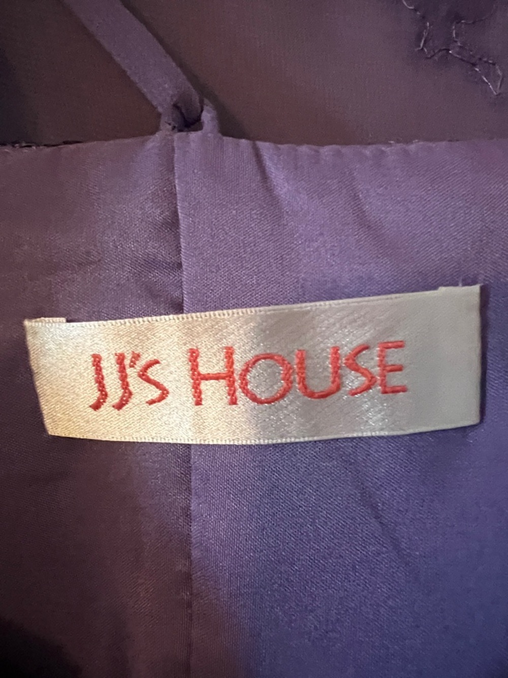 JJs House size14 NWT Purple Ruffle Chiffon Dress w/sequin/lace - Picture 2 of 13